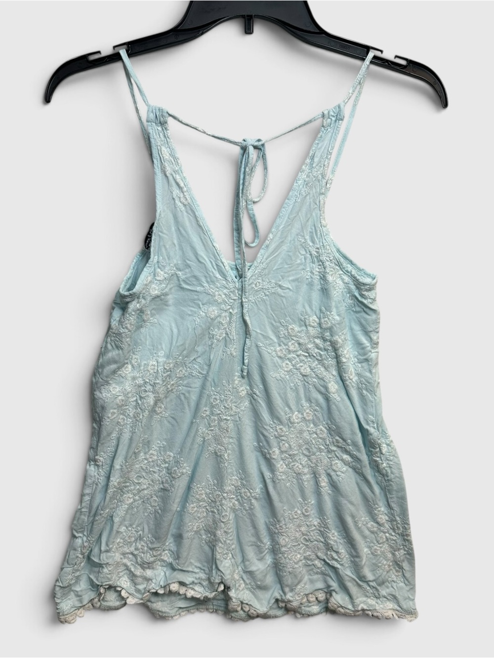 In Bloom by Jonquil Blue Embroidered Boho Camisole Tank Top XS - Picture 3 of 6